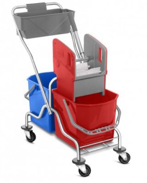 Carucior curatenie profesional Duo Cromat