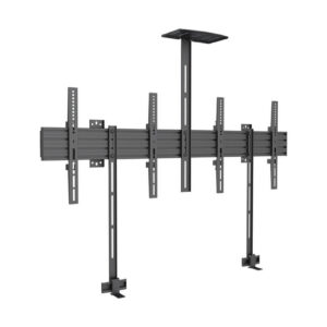 Suport dual display side by side, 32 – 65”, cu polita pentru webcam si suport soundbar, Multibrackets MB-6621