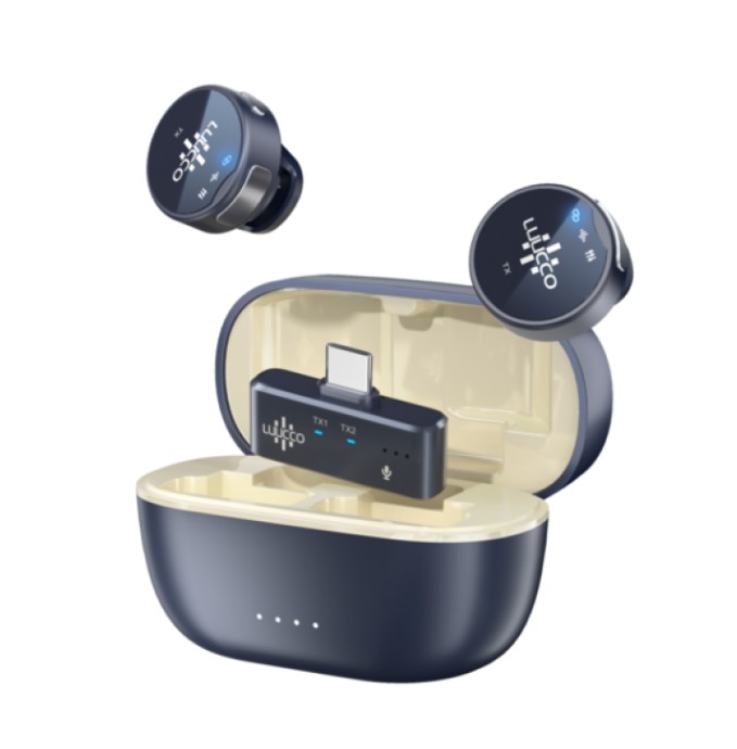 Microfon Lavaliera Wireless Luucco AirWave Mini-K2, USB-C