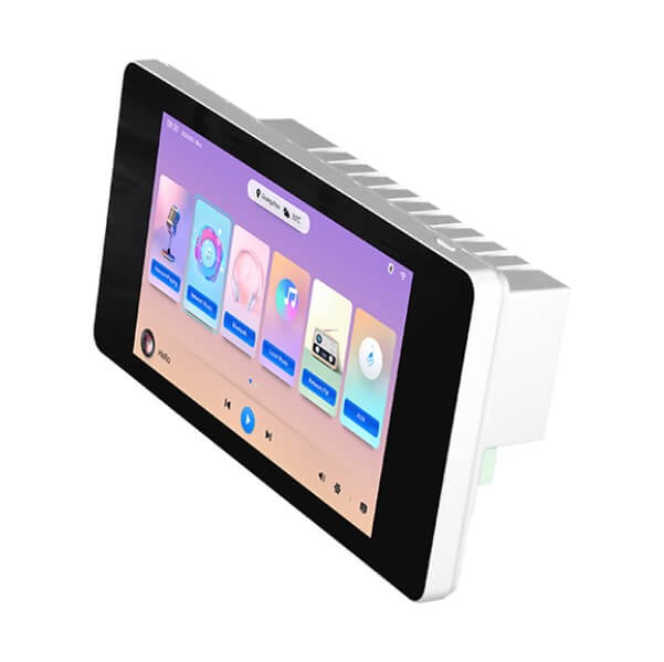 Amplificator stereo de perete 2x20W, Android cu Touchscreen 5.5″, Network Radio/Bluetooth/AUX/RJ45, DSPPA DM838II