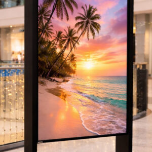 Kiosk / Totem Indoor back-to-back 75'' - EVOBOARD dublu fara touch cu display 75", 4K, 500cd, Android 11,Negru