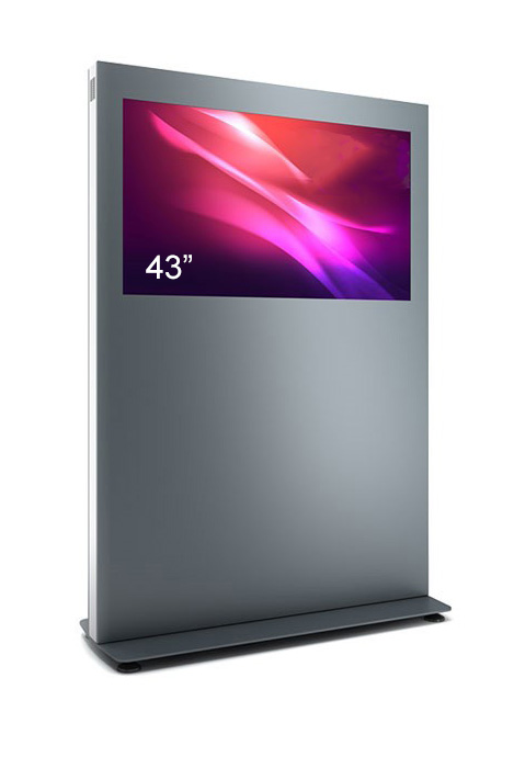 Totem de interior LANDSCAPE BL, BLH43N-SAB, pentru display de 43″, fara sticla securizata frontala