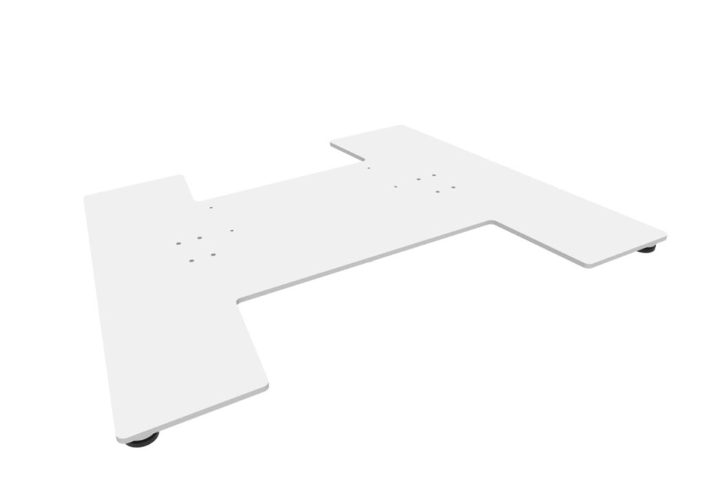 Baza de podea pentru standuri motorizate 60 & 120kg, Multibrackets MB-8502, alb