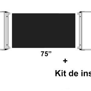 Pachet Cabinet whiteboard pentru display interactiv 75" si Kit de instalare pentru display interactiv 75"