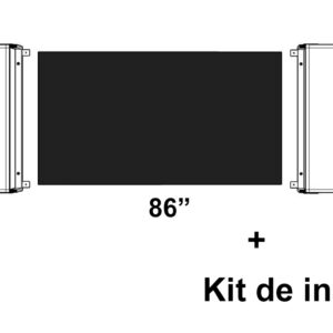 Pachet Cabinet whiteboard pentru display interactiv 86" si Kit de instalare pentru display interactiv 86"