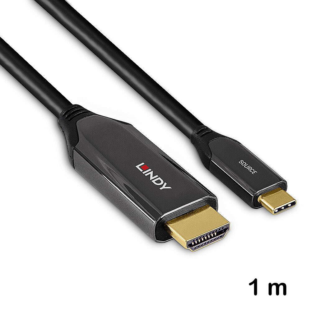 Cablu adaptor USB tip C la HDMI 8K60 de 1 m, Lindy 43367