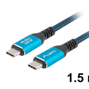 Cablu USB-C 4.0, 1.5m, 8K 60Hz, 240W incarcare, Lanberg
