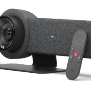 Webcam All-In-One, Logitech Rally Bar 960-001311, 15X total zoom, pentru sali medii si mari, gri