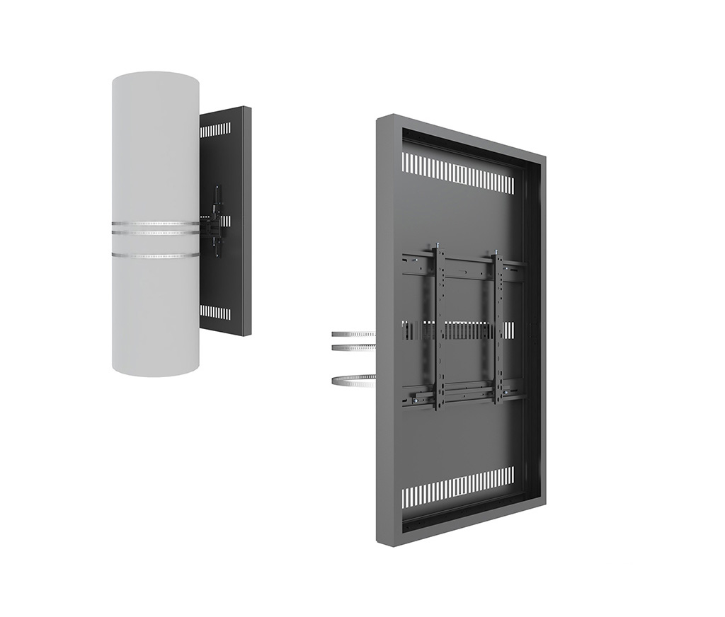 Carcasa LCD de Interior cu montare pe coloana Multibrackets MB-4547, 55″, max.30 kg, negru