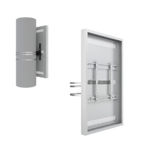 Carcasa LCD de Interior cu montare pe coloana Multibrackets MB-4554, 55", max.30 kg, alb