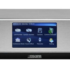 Controller Full Digital de Audioconferinta DSPPA D7201, cu ecran touch de 4.3", max.4096 microfoane, protocol Dante