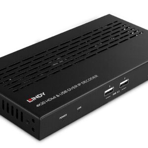 Sistem 4K30 HDMI și USB peste IP - Decodor, Lindy 38397