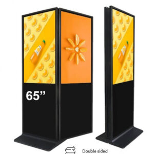 Kiosk / Totem Indoor back-to-back 65'' - EVOBOARD cu display 65", 4K, Android 11