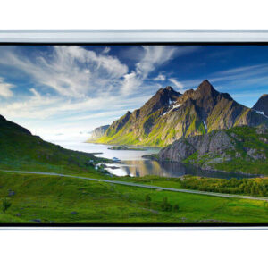 Ecran proiectie electric, perete/tavan, 300 x 169 cm, Blackmount, cu telecomanda, Format 16:9