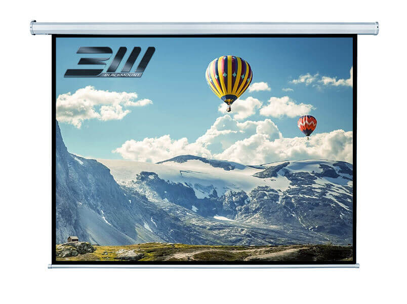 Ecran proiectie electric, perete/tavan, 300 x 220 cm, Blackmount, Format 4:3