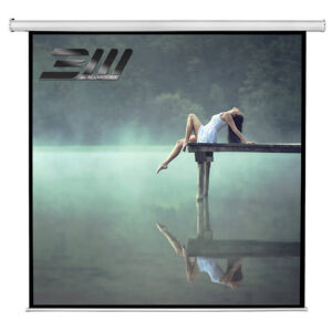 Ecran proiectie electric, perete/tavan, 240 x 240 cm, Blackmount, cu telecomanda, Format 1:1