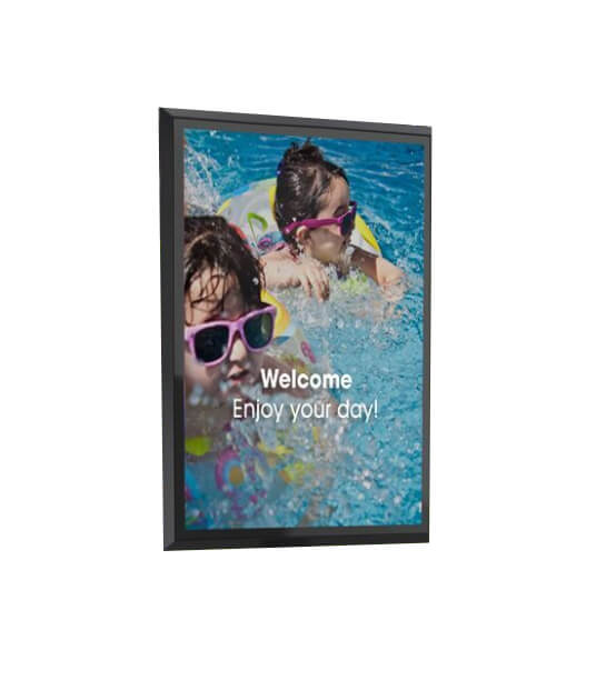 Carcasa perete cu display outdoor lg  55”   DISPRO-E-LG-55XE4P-B, Bezel 38.4 mm si rama Vogel’s