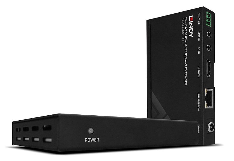 Extender HDBaseT Cat.6 HDMI 4K30, IR și RS-232 de 70 m cu PoC, Lindy 38139