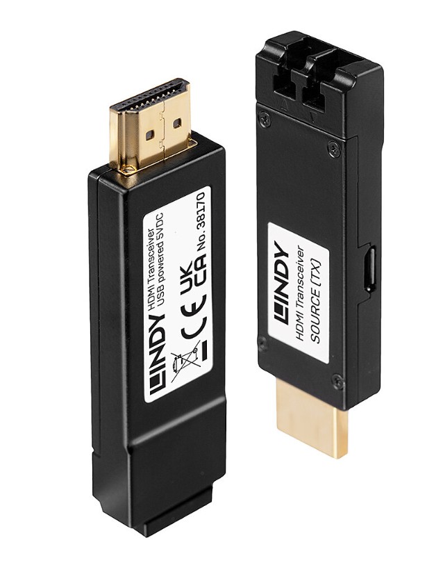 Extender HDMI 4K30 cu fibră optică, 300 m, Lindy 38170