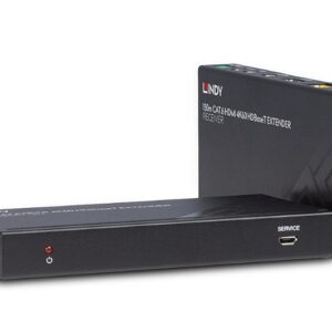 Extender HDBaseT Cat.6 HDMI 4K60, IR și RS-232, 150 m, Lindy 38217