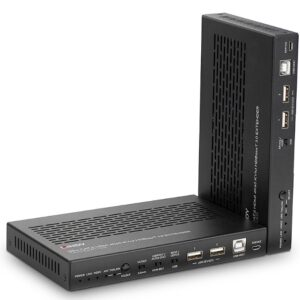 Extender KVM HDBaseT 3.0 Cat.6A HDMI 4K60, audio, IR și RS-232, 100 m, Lindy 38344