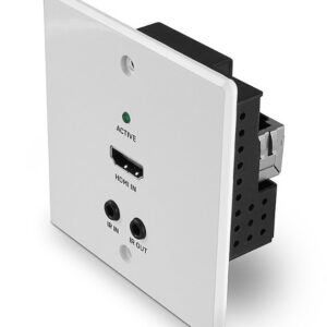 Extender HDMI 4K60 Cat.6, 70 m, IR și RS-232 HDBaseT, transmițător, placă de perete EU, Lindy 38348