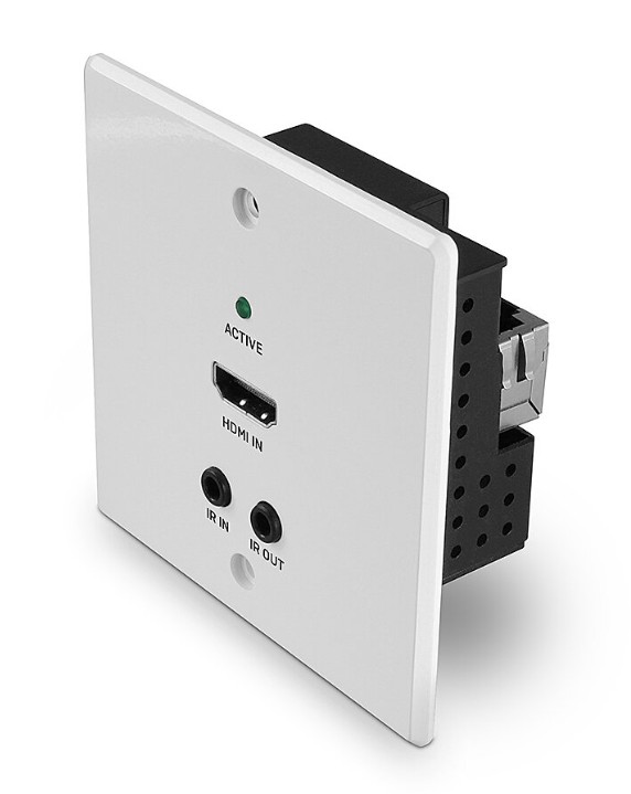 Extender HDMI 4K60 Cat.6, 70 m, IR și RS-232 HDBaseT, transmițător, placă de perete EU, Lindy 38348