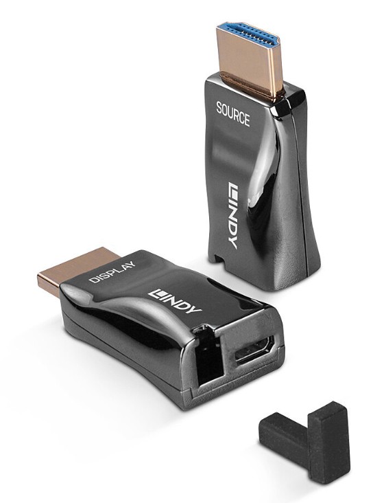 Extender dongle HDMI 4K60 cu fibră optică, 300 m, Lindy 38392