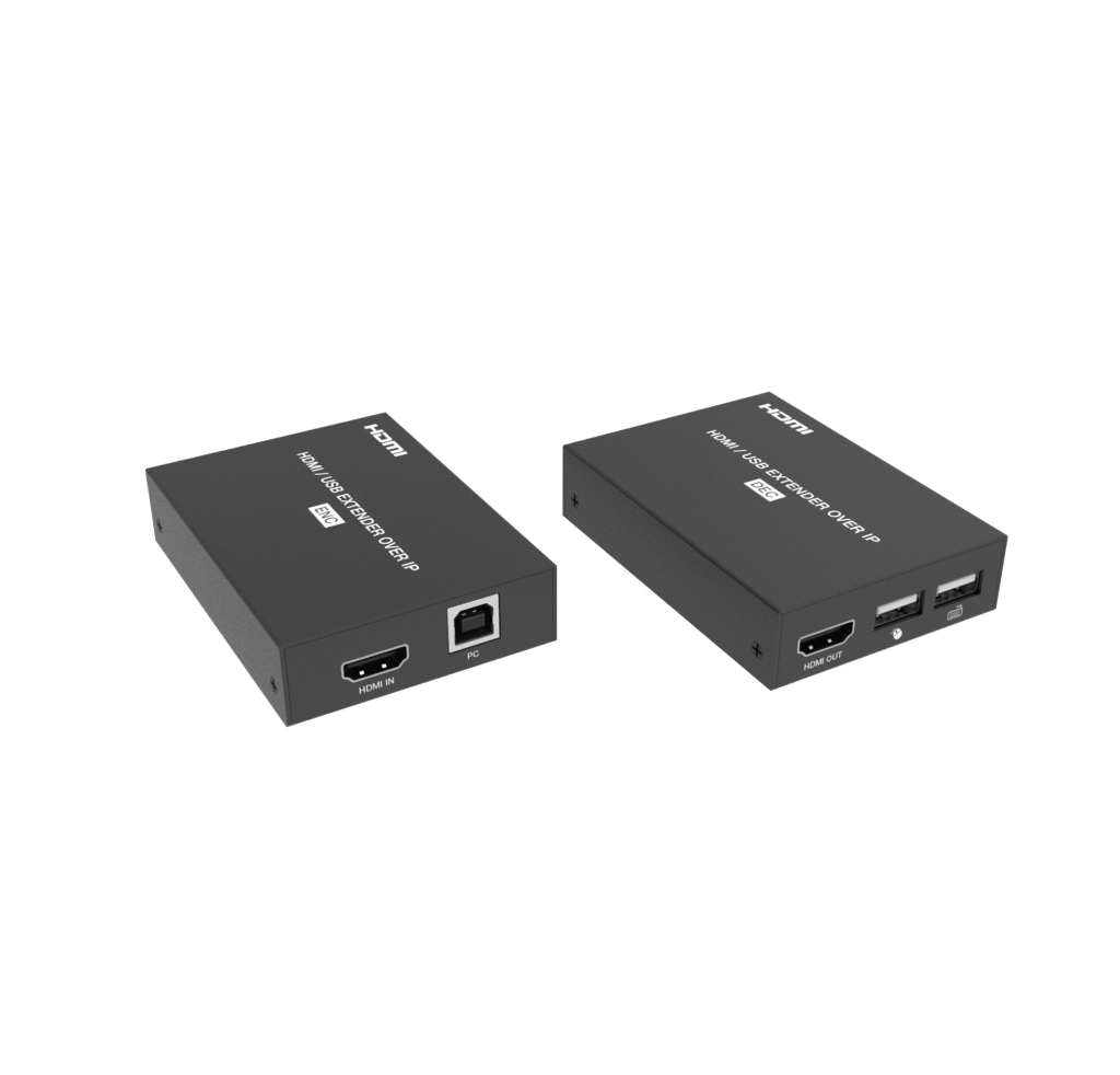 Extender IP over Ethernet KVM (HDMI + USB + IR )  1080P  IP Extender 150 metri  EvoConnect E5200K