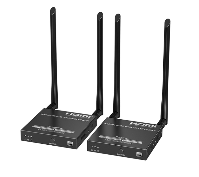 Extender Wireless = 5GHz = HDMI 2.0 4K60Hz, transport semnal la max. 50m, Alimentare prin cablu USB, doar Receptor
