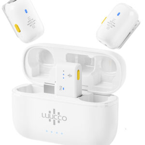 Microfon Lavaliera Wireless Luucco MiniPods-K2,USB-C, alb