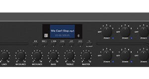 Amplificator Mixer digital DSPPA DMA6350U, 350W, cu 6 zone și stație de paging la distanță