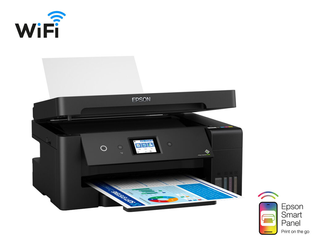 Multifunctionala jet de cerneala Epson EcoTank L14150, A3+, 38ppm, WiFi, Retea, Fax
