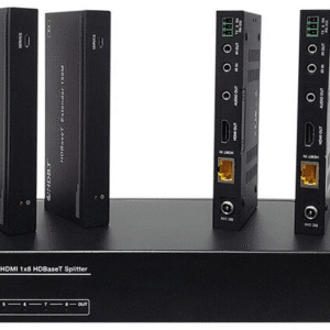 Multiplicator / Splitter 1:8 HDMI 2.0 cu Transport Semnal la 150m prin HDBaseT (kitul contine 8 receptoare)