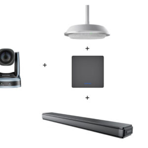 Pachet videoconferinta cu audio si speakerphone cu prindere in tavan