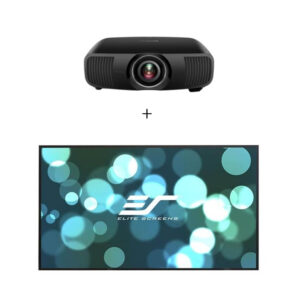 Pachet proiectie Home Cinema cu Videoproiector Laser Epson LS12000B si Ecran rama fixa EliteScreens AR135WH2