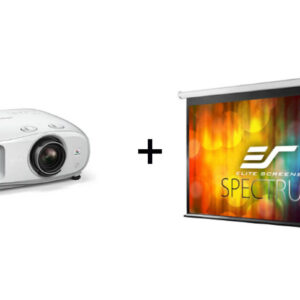 Pachet proiectie Home Cinema cu Videoproiector EPSON EH-TW7000, 4K PRO si Ecran electric EliteScreens ELECTRIC110XH