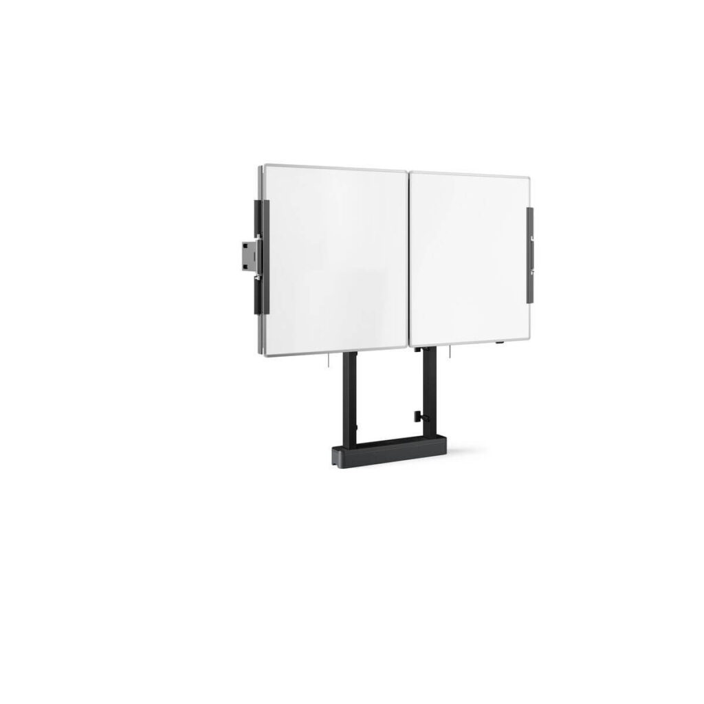 Solutie Classroom Whiteboarduri laterale pentru displayuri de 65” si Stand motorizat podea Vogel’s RISE2005