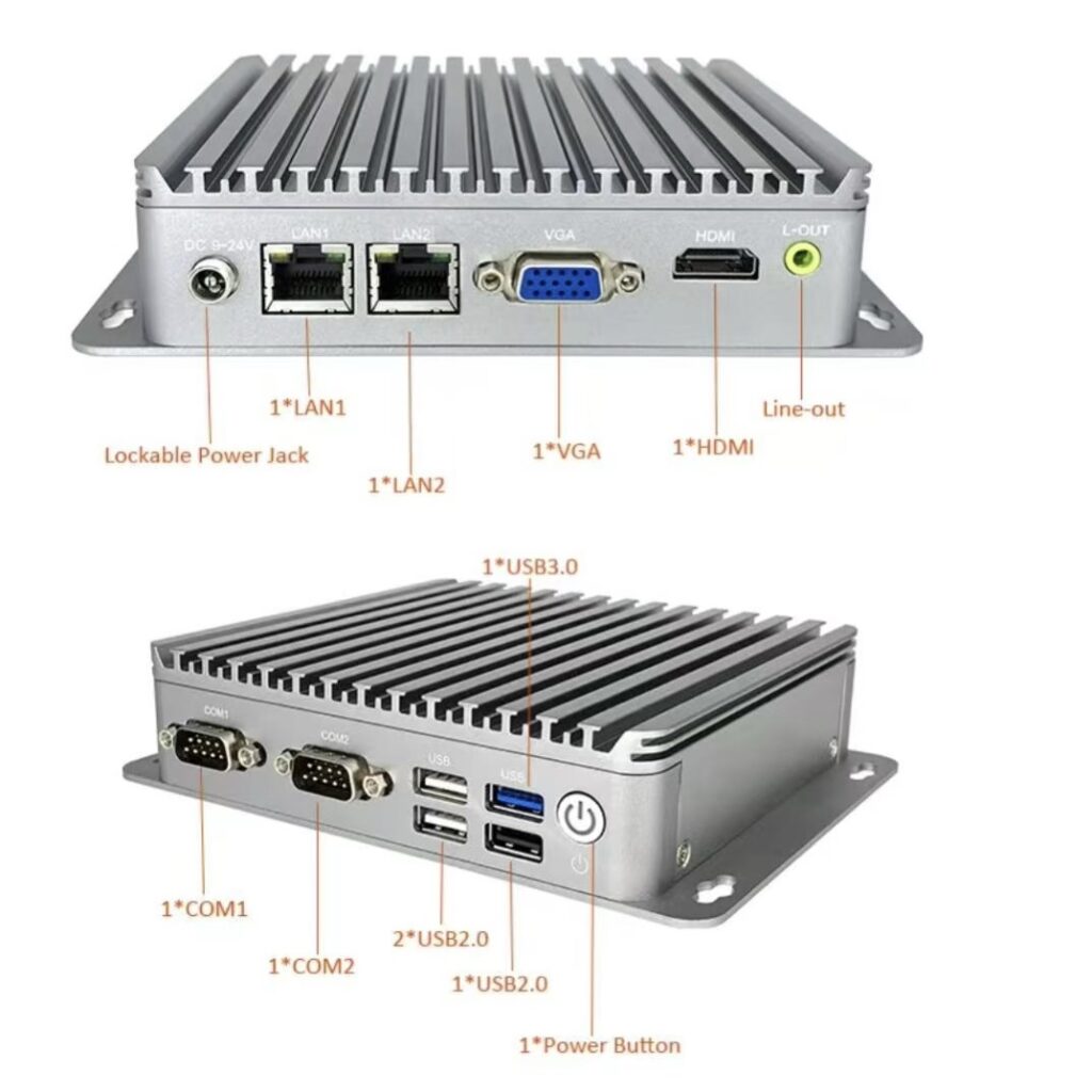 Mini PC industrial (fanless) PC8505, 4G, 256G, Win 11pro