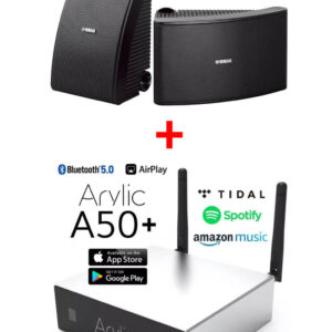 Pachet sonorizare Terasa exterior 2x50W cu streaming ARYLIC A50+ si boxe YAMAHA AW592