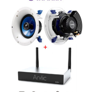 Pachet sonorizare stereo multiroom prin streaming cu Arylic A30+ si 2 boxe de tavan YAMAHA IC600