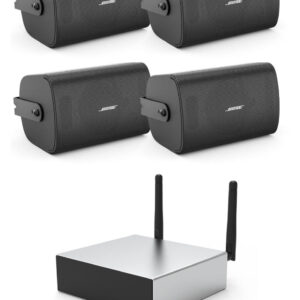 Pachet sonorizare cu Arylic A50+ si 2 perechi BOSE FS2SE Negru, WiFi Streaming, Internet Radio, Bluetooth