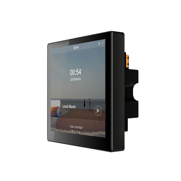 Amplificator stereo de perete 2x10W DSPPA DM839 cu microUSB/microSD/Bluetooth/WIFI si AUX cu ecran LED 4″, Intercom