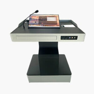 Podium digital Evoboard WT-05, display touch 23.8", 1920x1080, înălțime reglabila 0-200 mm, tastatură, mouse, microfon