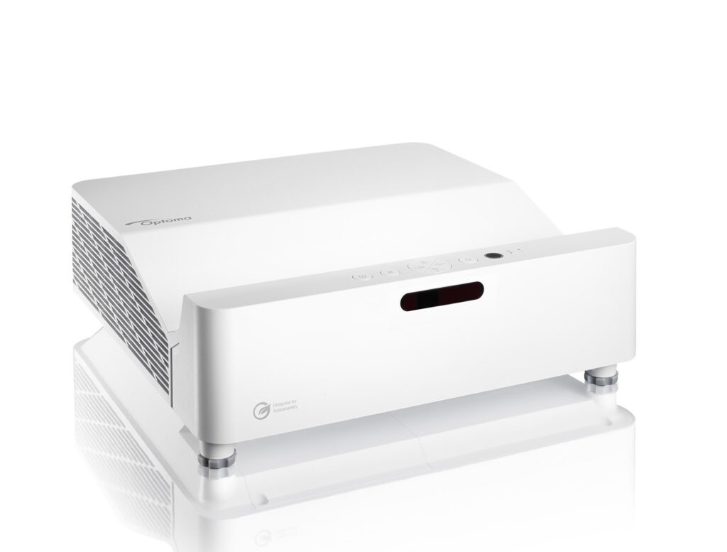Videoproiector Ultra Short Throw Smart Laser OPTOMA ZW410UST, WXGA 1280 x 720, 4000 lumeni, contrast 300000:1