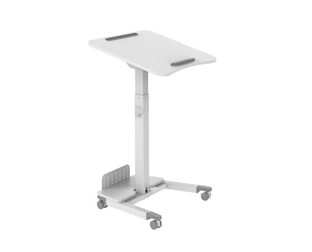 Masa laptop/videoproiector mobil, sit-stand, Blackmount F311Q, max.8kg, inaltime reglabila pneumatic, blat inclinabil