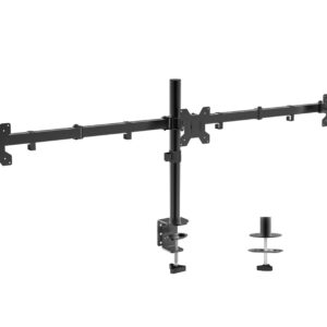 Suport Monitor BlackMount MENG03, 3 monitoare 10-27", cu menghina, max.8kg/ecran