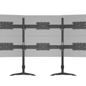 Suport pentru 6 monitoare /LCD  de birou Multibrackets,24"-32", negru