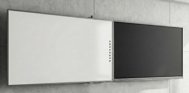 Display Android interactiv 65″ Evoboard Swing 65, 400cd/㎡, 3840×2160, Android 13 upgradabil si Whiteboard lateral