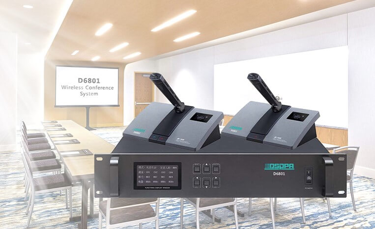 Sistem Audioconferinta Wireless 2.4GHz DSPPA D6801 cu 10 participanti